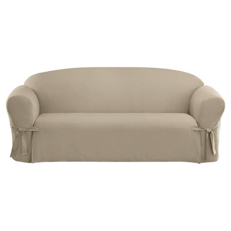 Sure Fit Cotton Duck Box Cushion Sofa Slipcover And Reviews Wayfair