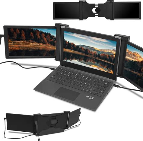 Dual Portable Extended Monitor Laptop Screen Extender Triple Laptop