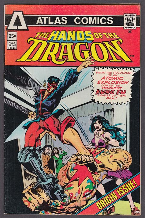 Hands Of The Dragon 1 Atlas Comic Book 6 1975