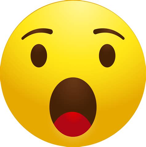 Shock Emoji Transparent Png Clipart Shocked Emoji Png Wow Emoji Png