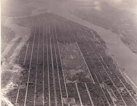 Vintage Aerial Photograph Shows Manhattan From Above 1931 Viewing Nyc