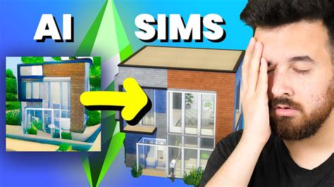 I Used Ai To Build A House In The Sims 4 Youtube