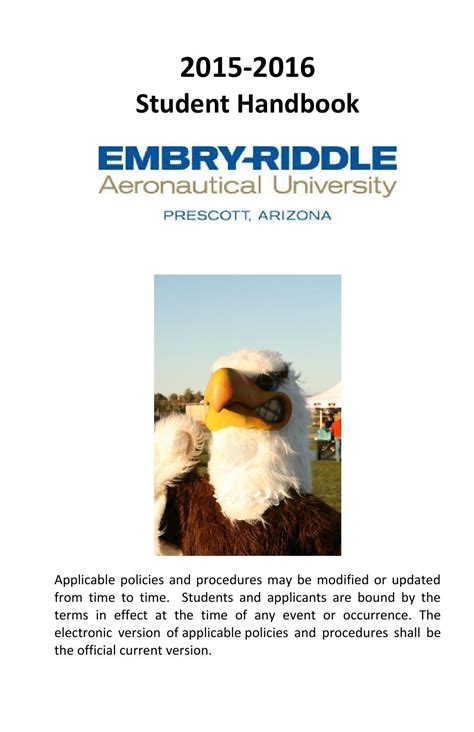 2015 2016 Embry Riddle Student Handbook By Jlong03 Issuu