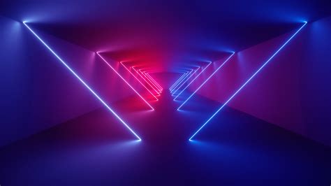Neon Abstract 4k Wallpaper