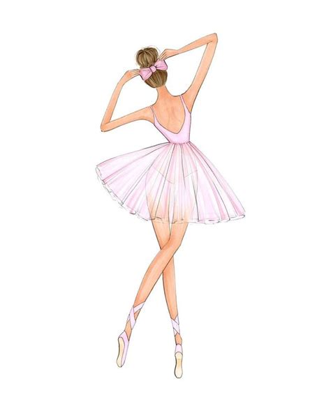Set Of 3 Ballerina Illustration Art Prints Fashion Illustration Print