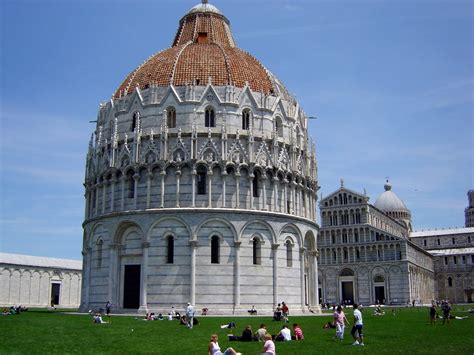The Baptistry And The Duomo Cathedral Pisa Italy Flickr