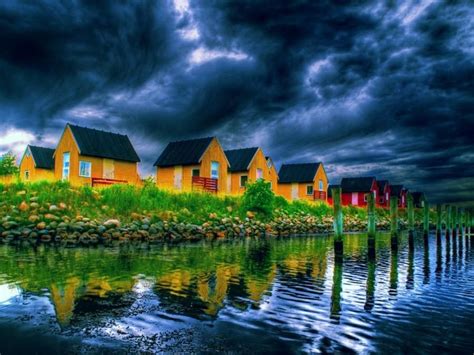 Houses On The River Beautiful Photos Of Nature Beautiful Nature