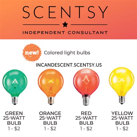 New 25 Watt Red Scentsy Light Bulb Shop Scentsy Incandescent