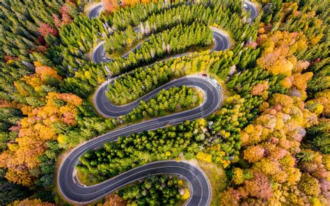 Wallpapers Hd Winding Road Aerial View