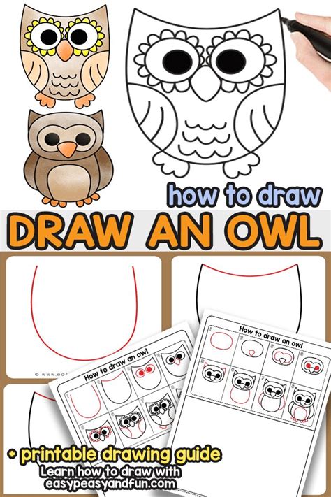 How To Draw An Owl Step By Step Instructions Owls Drawing Owl