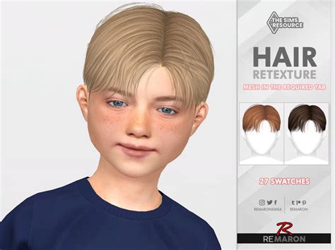 The Sims Resource Martini Child Hair Retexture Mesh Needed