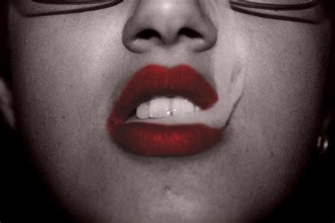 Smoke On Red Lips Flickr Photo Sharing