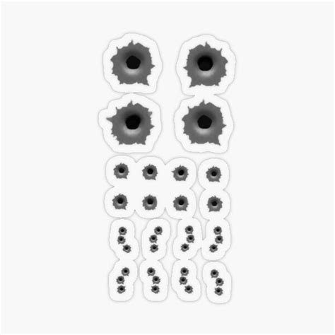 Affordable Prices Extreme Bullet Hole Shot Hole Sticker Decal For Car