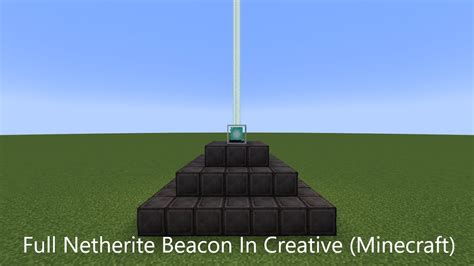 How To Make Netherite Beacon In Minecraft Youtube