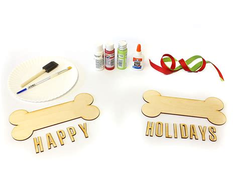 How To Make Dog Bone Holiday Signs