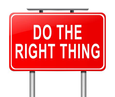 23198236 Illustration Depicting A Sign With A Do The Right Thing