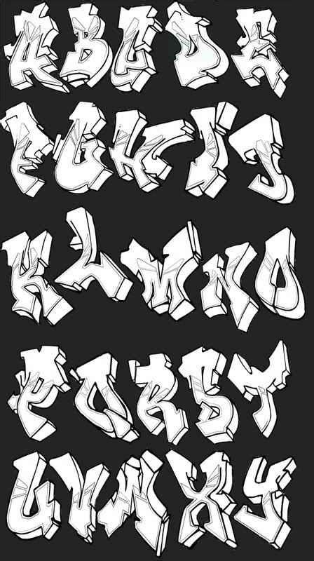 Graffiti Letters Styles Example Graffiti Alphabet Letters With