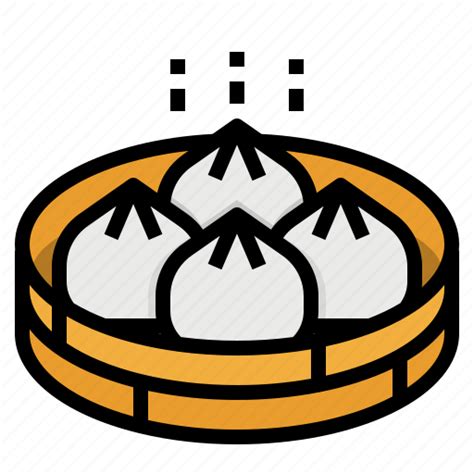Baozi Bun Chinese Food Traditional Icon Download On Iconfinder