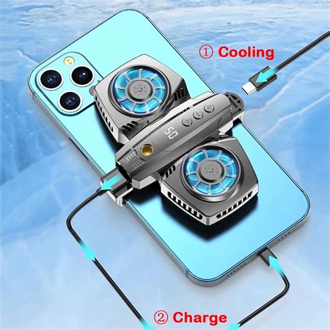 Bakeey Usb Phone Cooler Semiconductor Dual Cooling Fan Radiator