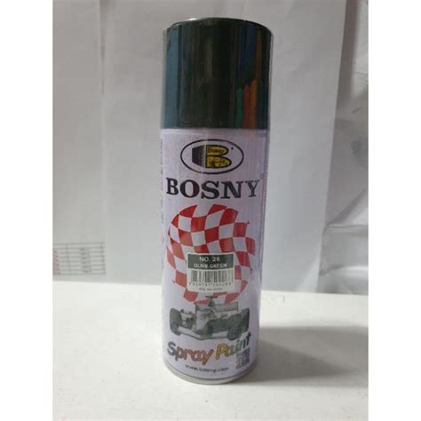 Bosny Spray Paint Olive Green Color Shopee Philippines