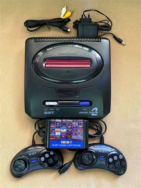 Sega Type 16 Bit Mega Drive 2 Console Game Set With Game New Toys