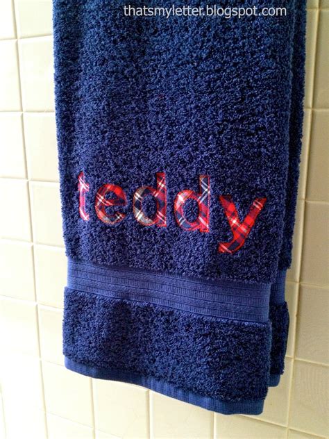 Thats My Letter Diy Personalized Bath Towels