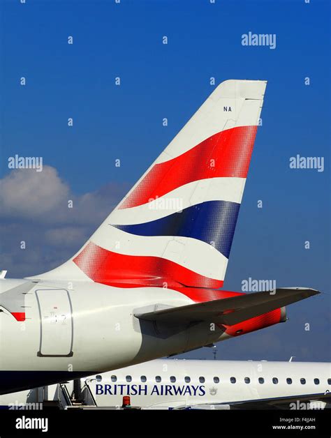 British Airways Tail Fin Plane Logo And Blue Sky Stock Photo Royalty