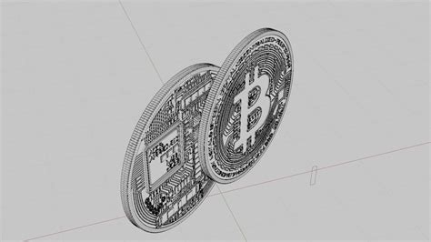 Bitcoin Token Coin With 8k Pbr Textures 3d Model Cgtrader