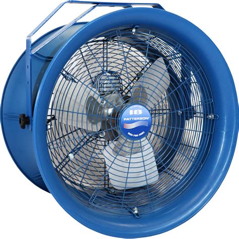 Patterson Yoke Mount High Velocity Fan With Dock Arm — 18in Dia