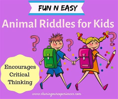 Easy Riddles For Kids Excellent Way To Encourage Critical Thinking