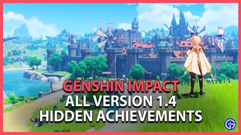Genshin Impact All Version 14 Hidden Achievements Think Of Games