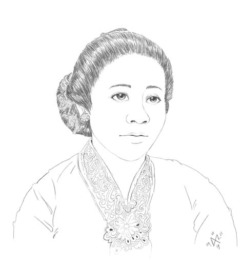 Detail Mewarnai Gambar Ibu Kartini Koleksi Nomer 9