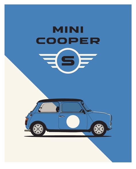 Mini Cooper S Art Printposter Etsy