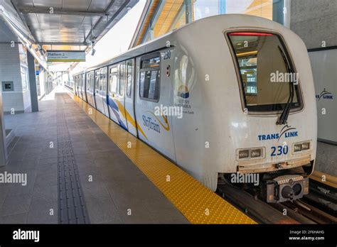 Millennium Line Skytrain Carriage The Rapid Transit System In The