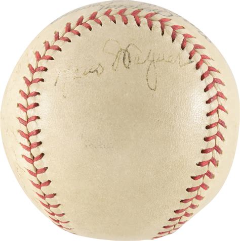 1930s Honus Wagner Signed Baseball Displays As Single Signed Psa