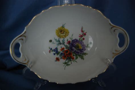 Kaiser West Germany Oval Porcelain Candyserving Dish With