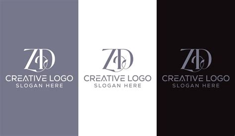 Premium Vector Initial Letter Zd Logo Design Monogram Creative Modern