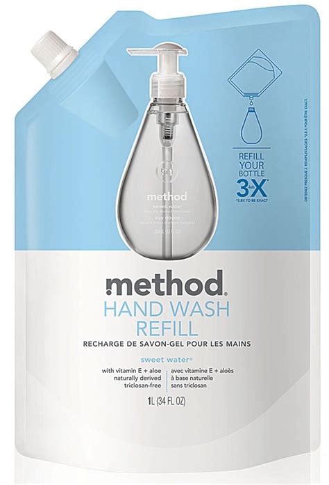 Method Gel Hand Wash Refill Sweet Water 34 Fl Oz Method Hand Soap