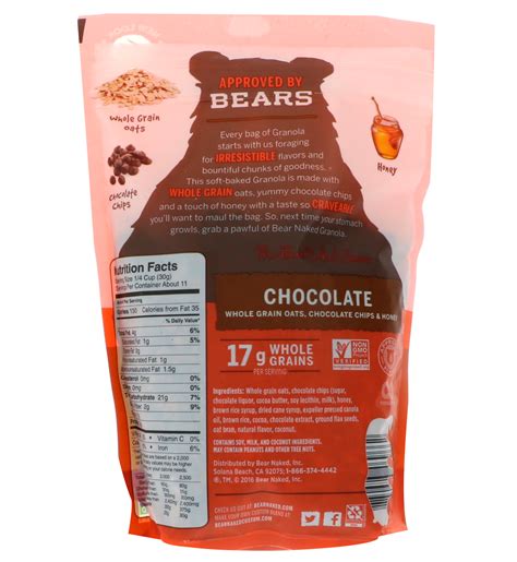 Bear Naked 100 Pure Natural Granola Heavenly Chocolate 12 Oz 340