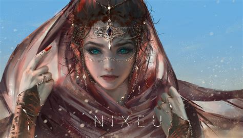 Nixeu Digital Art Fantasy Girl Original Characters 720p Hd Wallpaper