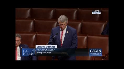 Rep Rick Allen Speaks On The House Floor In Support Of The Nuclear