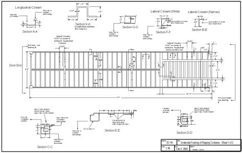 Underside Framing Of Shipping Container Sheet 1 2