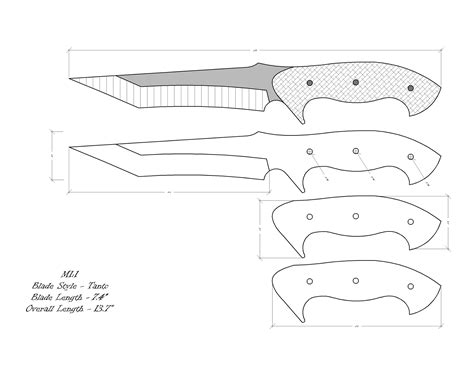 Printable Knife Design Templates Design Talk