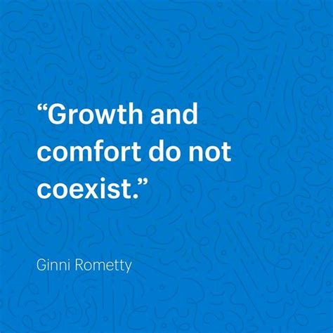 Growth And Comfort Do Not Coexist Ginni Rometty Coexist Quotes