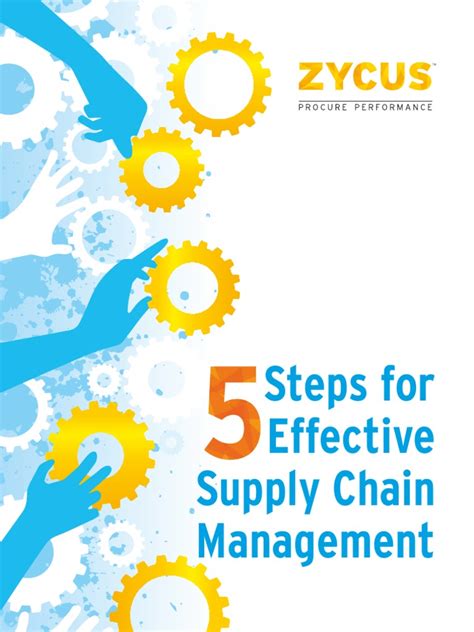 5 Steps For Effective Supply Chain Management Supply Chain Procurement