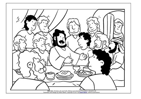 Last Supper Coloring Pages Home Interior Design