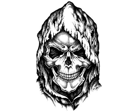 Grim Reaper Face Drawing At Explore Collection Of
