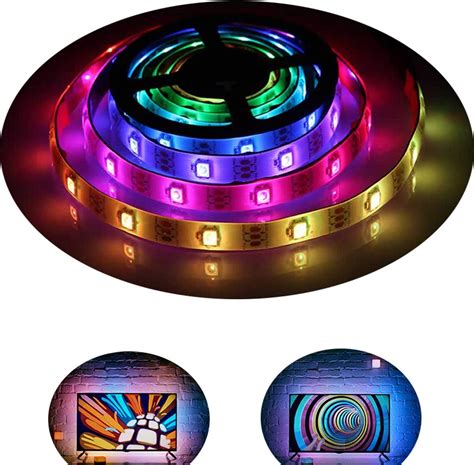 Chasing Effect Led Strip Lights Battery Powered Waterproof Rgbw Neon