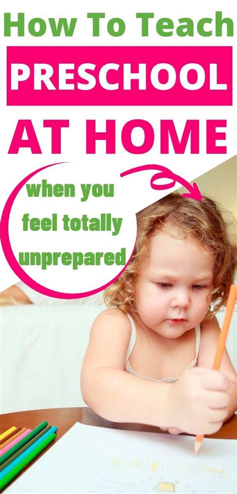 How To Teach Preschool At Home When You Feel Totally Unprepared