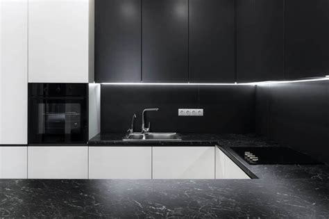 A kitchen countertop can establish the overall look of y. 50 Kitchens with Black Granite Countertop Surfaces (Photos)